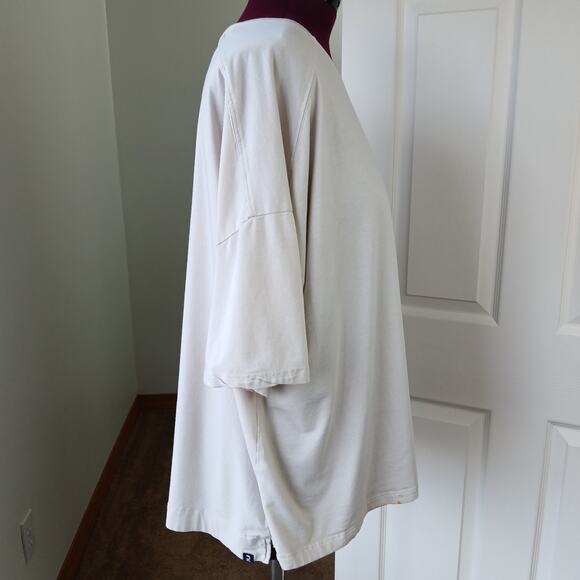 ni oversized short raglan sleeve T-shirt OSFA cream tan beige - Picture 4 of 11